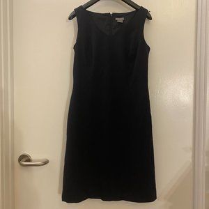 ANN TAYLOR 0P XS Petite Wool Sheath Suiting Dress in Black, Fully Lined